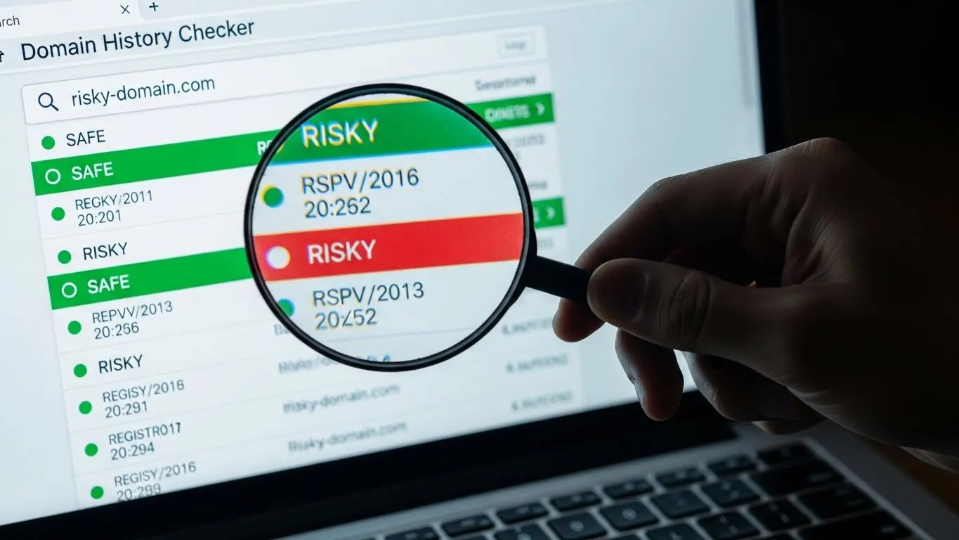 도메인 히스토리를 확인하여 위험한 도메인 피하기